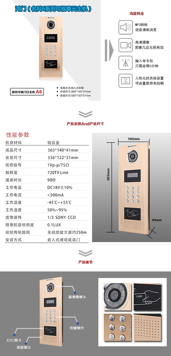 汉中宁强县可视单元主机1